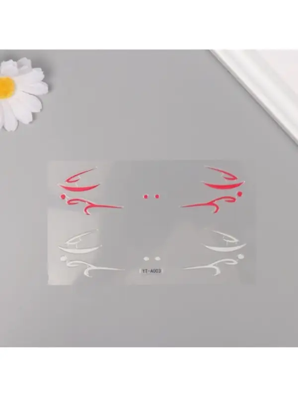 Наклейка на лицо &laquo;Стрелки для глаз. Ветер&raquo;, 13&times;13.5 см