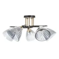 Светильник потолочный BayerLux &laquo;Сальма&raquo;, люстра 5хЕ27, 40 Вт, чёрный, 58&times;58&times;24 см