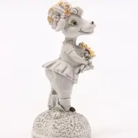 Фигурка декоративная &laquo;Коза с подсолнухами&raquo;, 9&times;4 см, серая