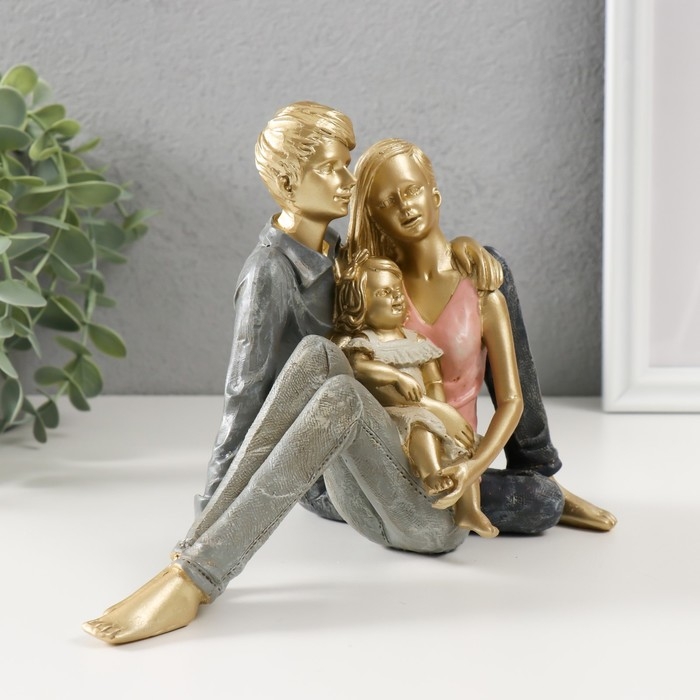 Сувенир полистоун  Сувенир полистоун "Семейное наслаждение моментом" 14,5х21х12 см