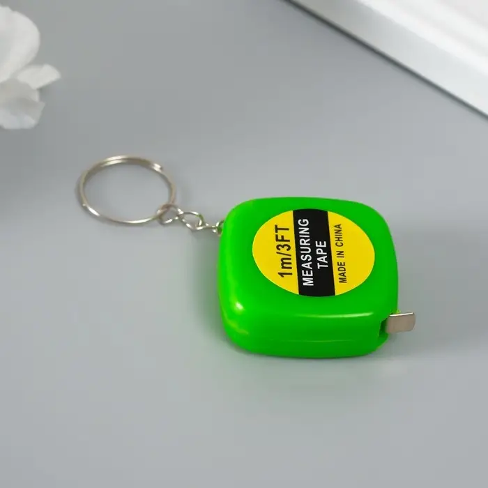 Рулетка-брелок для ключей на кольце «Эксперт», 1 метр, 3.5×3.5 см, МИКС Рулетка-брелок для ключей на кольце «Эксперт», 1 метр, 3.5×3.5 см, МИКС