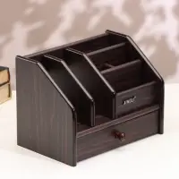Органайзер 6 секций, ящик, дерево в полоску, 22&times;15&times;16 см