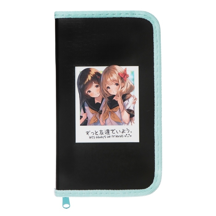 Пенал 1 секция 115 х 205 х 30 мм, Calligrata  Пенал 1 секция 115 х 205 х 30 мм, Calligrata "Аниме снимок", ламинированный картон