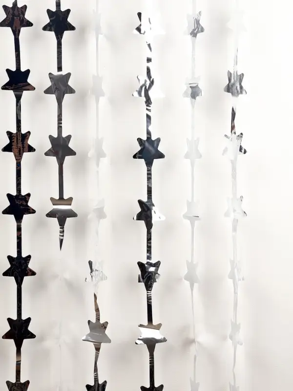 Занавес для фотозоны &laquo;Звёзды&raquo; цвет серебро 1*2 м