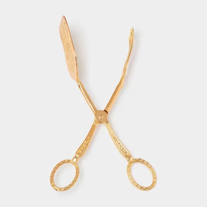 Щипцы для подачи &laquo;Рахат золото&raquo;, h=22 см, металл, золотистые