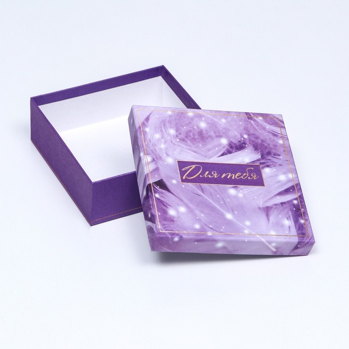 Набор коробок квадратных, 4 в 1 Набор коробок квадратных, 4 в 1 "Перья", 20 х 20 х 8 см- 14 х 14 х 5 см