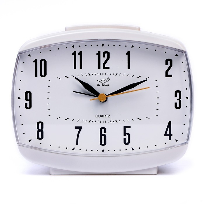 Часы настольные будильник, бесшумные, 14 х 5 см Часы настольные будильник, бесшумные, 14 х 5 см