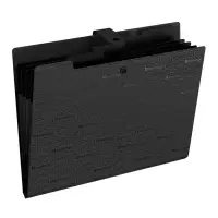 Папка А4, 5 отделений, Your Way, 600 мкм, на кнопке, черная