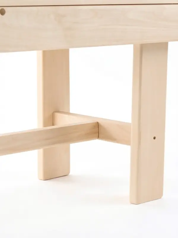 Лавка деревянная для дачи и бани, 120&times;40&times;41 см, из наличника