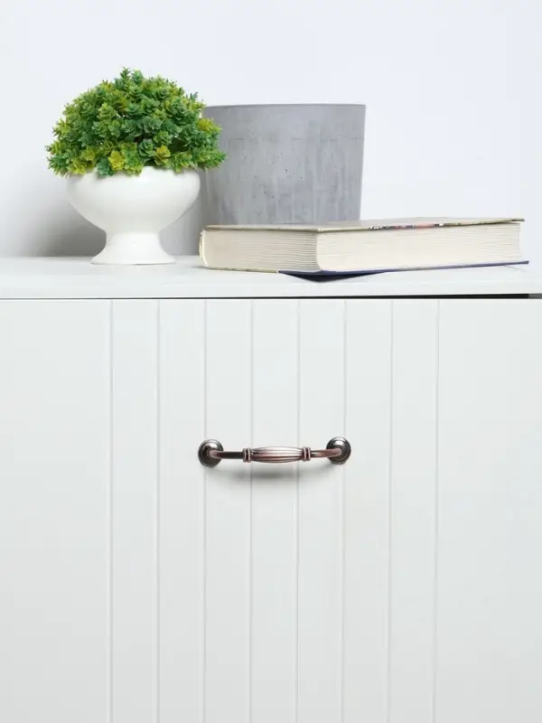 Ручка-скоба мебельная PC176AC LIGHT, м/о 96 мм, цвет медь