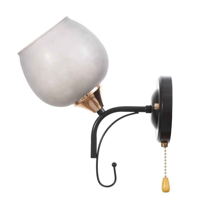 Бра Бра "Акапулько" 1х60Вт Е27 Коричневый, золото 24х13х26,5см