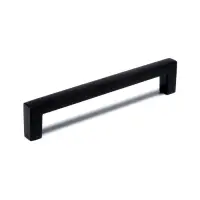 Ручка-скоба CAPPIO SQUARE RSC008, нержавеющая сталь, м/о 128 мм, цвет черный, 4 шт.