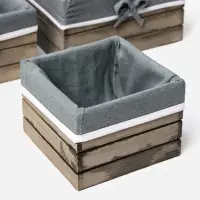 Корзины для хранения LaDо́m, 3 шт., ручной работы, квадрат