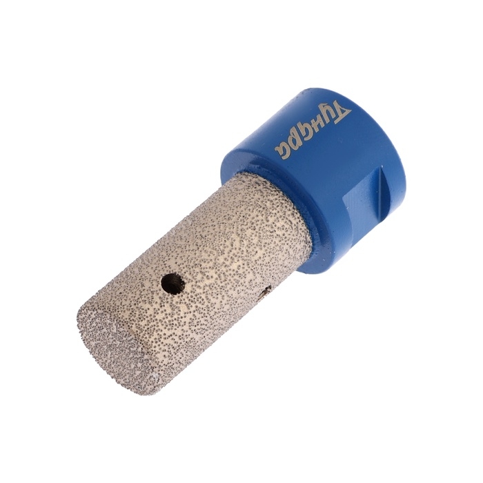 Фреза алмазная цилиндрическая ТУНДРА, по камню, кафелю и керамограниту, 20 х 40 мм, М14 Фреза алмазная цилиндрическая ТУНДРА, по камню, кафелю и керамограниту, 20 х 40 мм, М14