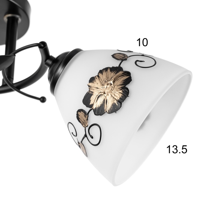 Люстра Люстра "Арья" 2хЕ27 40Вт черный 47х26 см