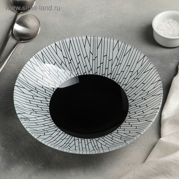 Тарелка стеклянная глубокая «Меран», 1 л, d=22.5 см Тарелка стеклянная глубокая «Меран», 1 л, d=22.5 см