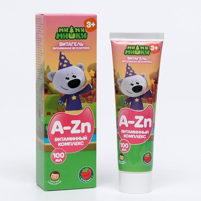 Витаминный комплекс для детей «Ми-Ми-Мишки ВитаГель» со вкусом клубники, витамины А, В1, В2, В6, С, D3, Е, микро- и макроэлементы, 100 мл Витаминный комплекс для детей «Ми-Ми-Мишки ВитаГель» со вкусом клубники, витамины А, В1, В2, В6, С, D3, Е, микро- и макроэлементы, 100 мл