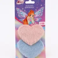 Заколка для волос «Сердечки» 2 шт, Винкс Заколка для волос «Сердечки» 2 шт, Винкс