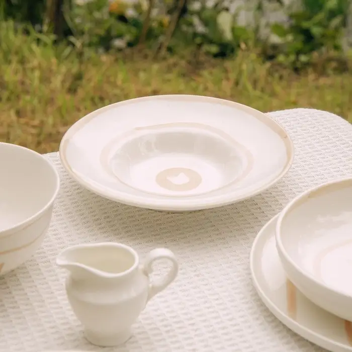 Тарелка для пасты SL Home &laquo;Гато&raquo;, 170 мл, d=21 см, фарфор, белая