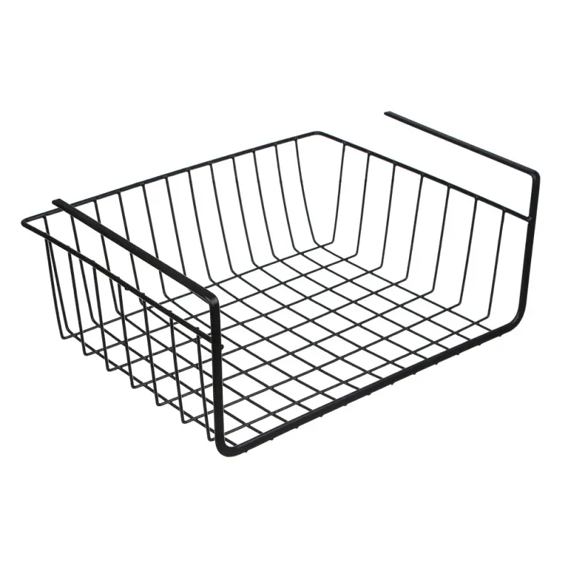 Корзина подвесная на полку тм VETTA, 35х26х13,5см, металл, цвет черный