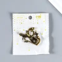 Крючок для ключниц декоративный &laquo;Простой&raquo;, под бронзу, (набор 4 шт.), 3&times;1.8 см