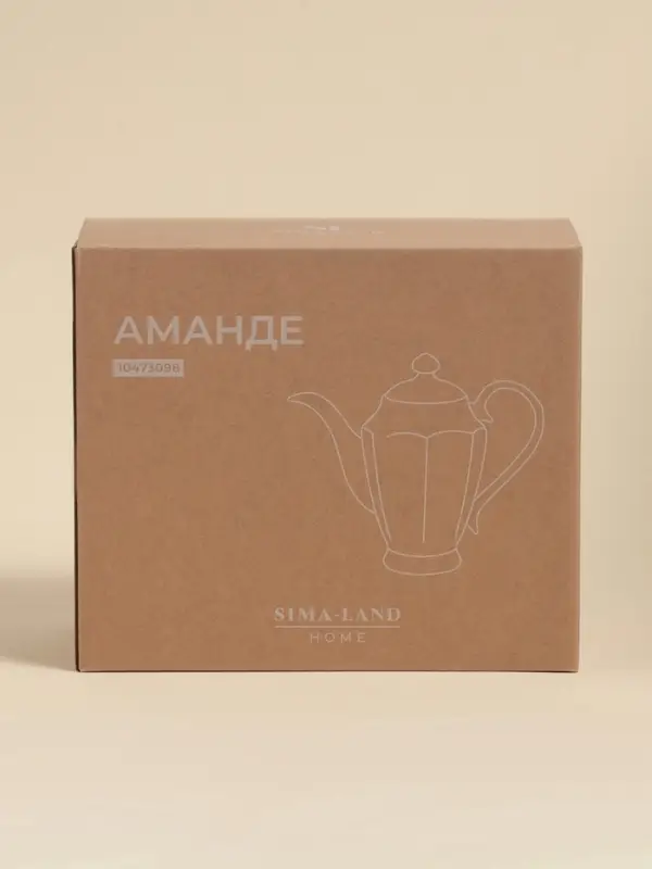 Заварочный чайник SL Home &laquo;Аманде&raquo;, 1.5 л, 27.5&times;14&times;24 см, фарфор, белый