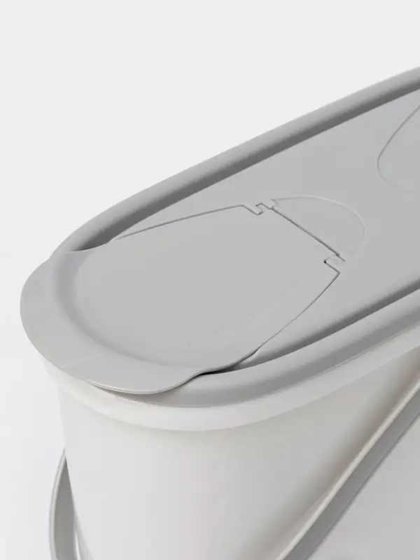 Контейнер для стирального порошка, 5 л, 11&times;24.6&times;32 см, серый