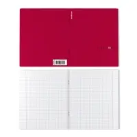 Тетрадь 48 листов в клетку ErichKrause Simple Color, софт-тач, красная