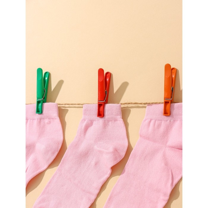 Прищепки бельевые «Пингвин», 8 см, 12 шт, цвет МИКС Прищепки бельевые «Пингвин», 8 см, 12 шт, цвет МИКС