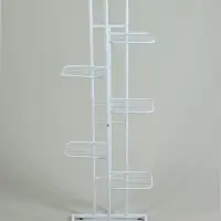 Подставка для цветов Greengo, 7 полок, 43&times;22&times;126 см, напольная, металл, белая