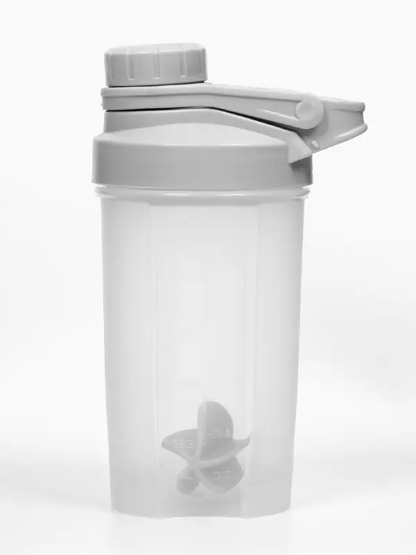 Шейкер спортивный для коктейлей, спортивного питания, 500 мл, Power, 18.5&times;11 см, серый