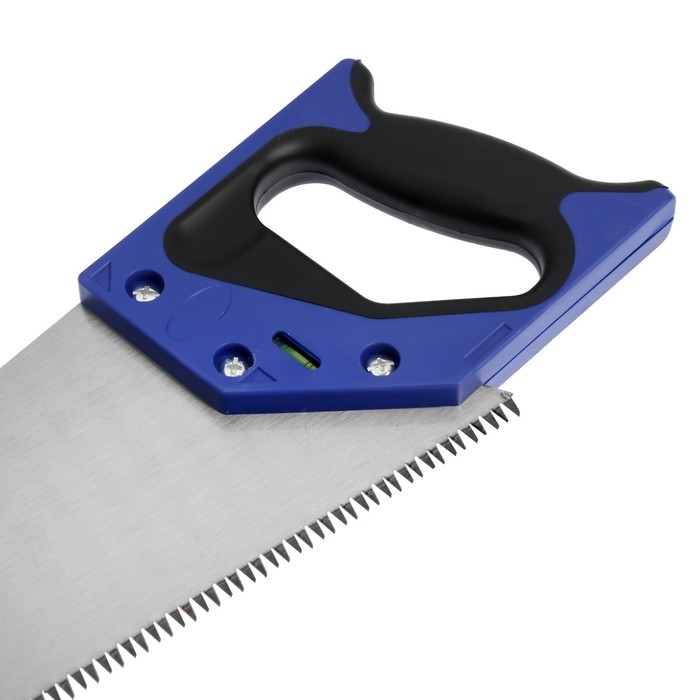 Ножовка по дереву ТУНДРА, 2К рукоятка, 3D заточка, большой зуб 8 мм, 7-8 TPI, 450 мм Ножовка по дереву ТУНДРА, 2К рукоятка, 3D заточка, большой зуб 8 мм, 7-8 TPI, 450 мм