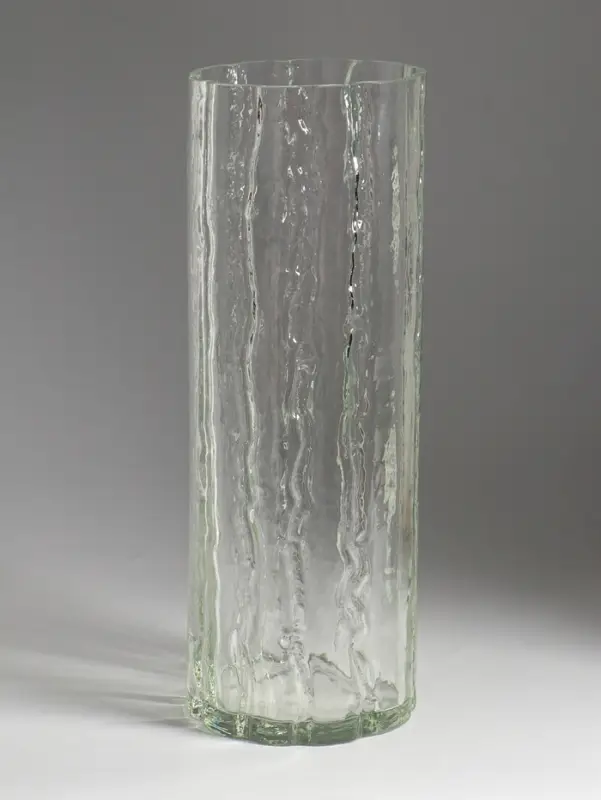 Ваза декоративная, h=35 см, d=12 см, стекло, прозрачная