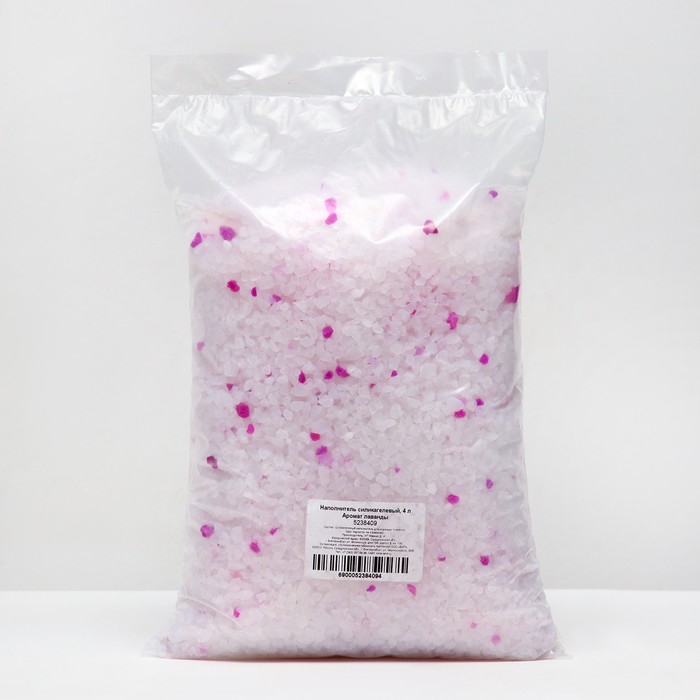 Наполнитель силикагелевый, кристаллы, 4 л, аромат лаванды Наполнитель силикагелевый, кристаллы, 4 л, аромат лаванды