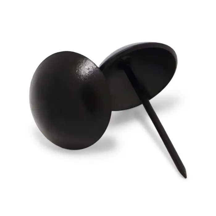 Гвозди ТУНДРА, декоративные, обивочные, 25&times;39 мм, черный, 100 шт.