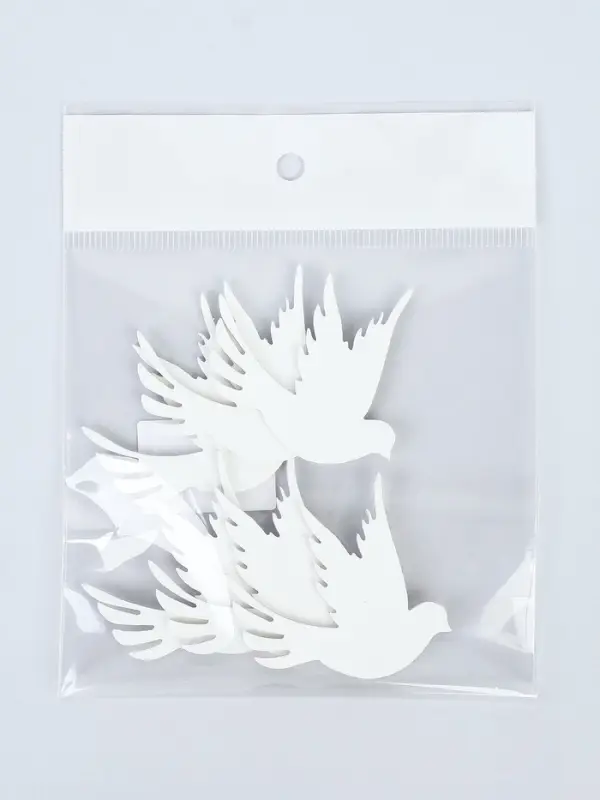 Декор для творчества "голуби" (набор 6 шт)