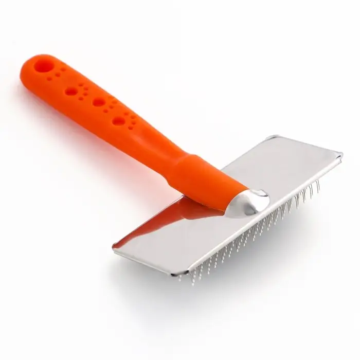 Пуходёрка &laquo;Лапки&raquo; средняя, 9&times;12 см, с каплями, оранжевая