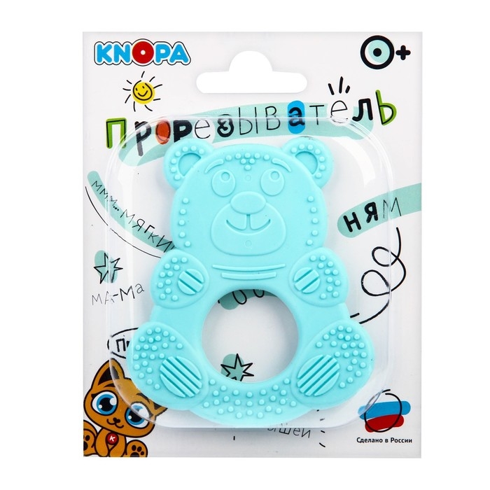 Прорезыватель силиконовый «Мишутка», цвет МИКС, КНОПА Прорезыватель силиконовый «Мишутка», цвет МИКС, КНОПА