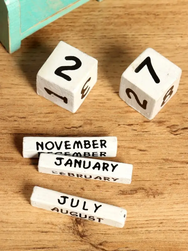 Календарь настольный &laquo;Якорь&raquo;, 7&times;4&times;10 см, дерево, бирюзово-голубой