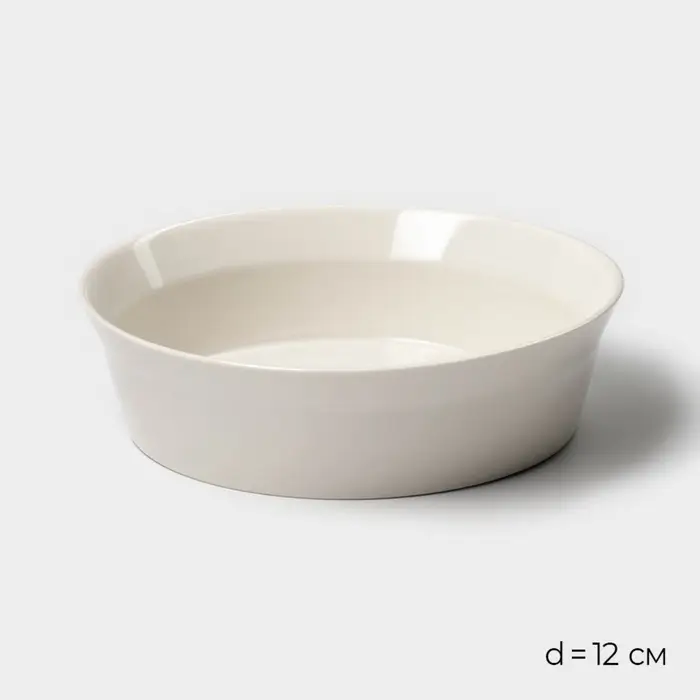 Салатники Magistro Whitewarm, 380/700/1.2 л, d=12/16/20.5 см, набор 3 шт., фарфор, белые