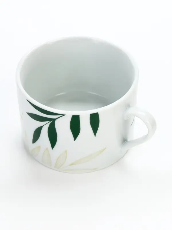 Чайная пара керамическая &laquo;Листья&raquo;, 200 мл