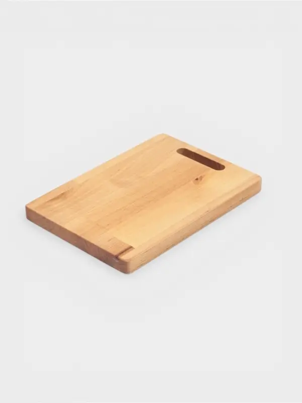 Доска разделочная Классик, пропитана маслом, береза, 20,5х14,5х1,8/1,6 см