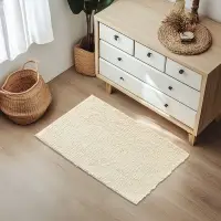 Коврик для дома Доляна &laquo;Букли длинные&raquo;, 50&times;80 см, молочный