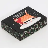 Коробка подарочная новогодняя складная &laquo;Веди себя хорошо&raquo;, 21 х 15 х 5 см, Новый год