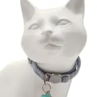 Набор ошейников для кошек, серый, красный