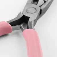 Тонкогубцы с зазубринами, для рукоделия, 12&times;6.5 см, розовые