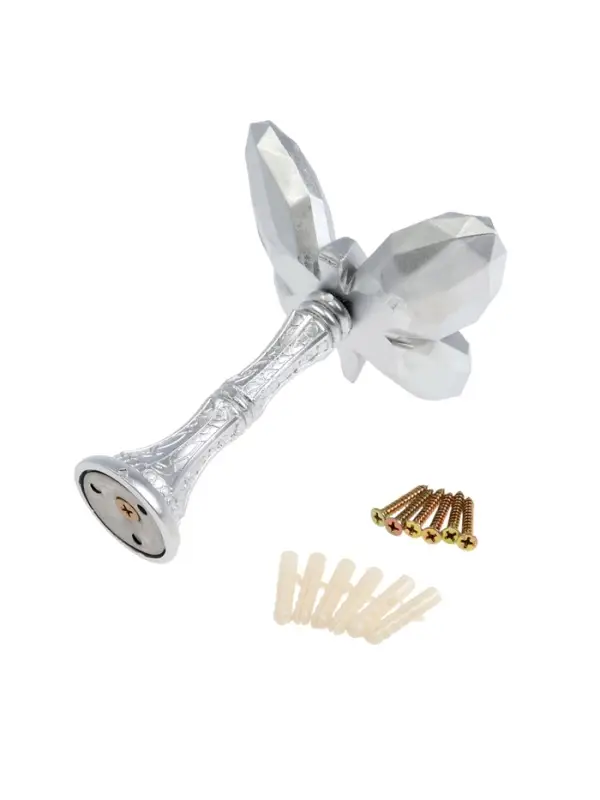 Крючок для штор CAPPIO KS037, цвет серебро, 2 шт Крючок для штор CAPPIO KS037, цвет серебро, 2 шт