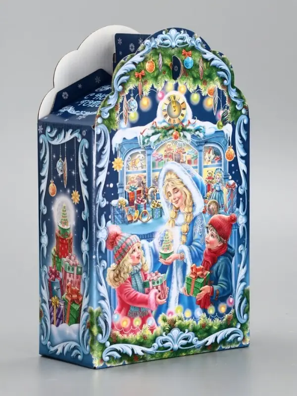 Подарочная коробка новогодняя «Новогодняя карусель», фигурная, 160×75×260 см Подарочная коробка новогодняя «Новогодняя карусель», фигурная, 160×75×260 см