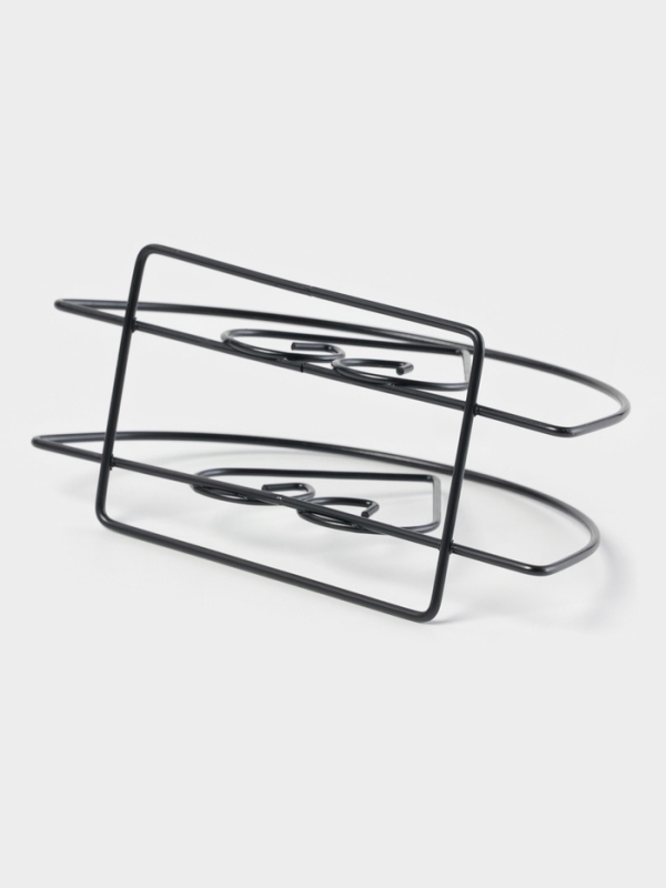 Салфетница Доляна «Сердце», чёрная Салфетница Доляна «Сердце», чёрная