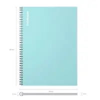 Тетрадь на спирали ErichKrause. Pastel А4, 80 листов, в клетку, пластиковая обложка, блок офсет, МИКС